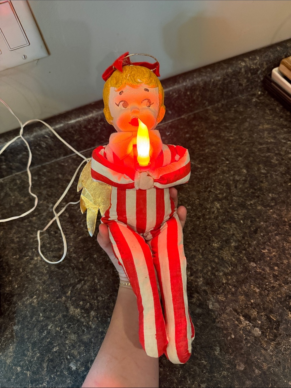 Vintage Mid-Century Pixie Angel Knee Hugger Light